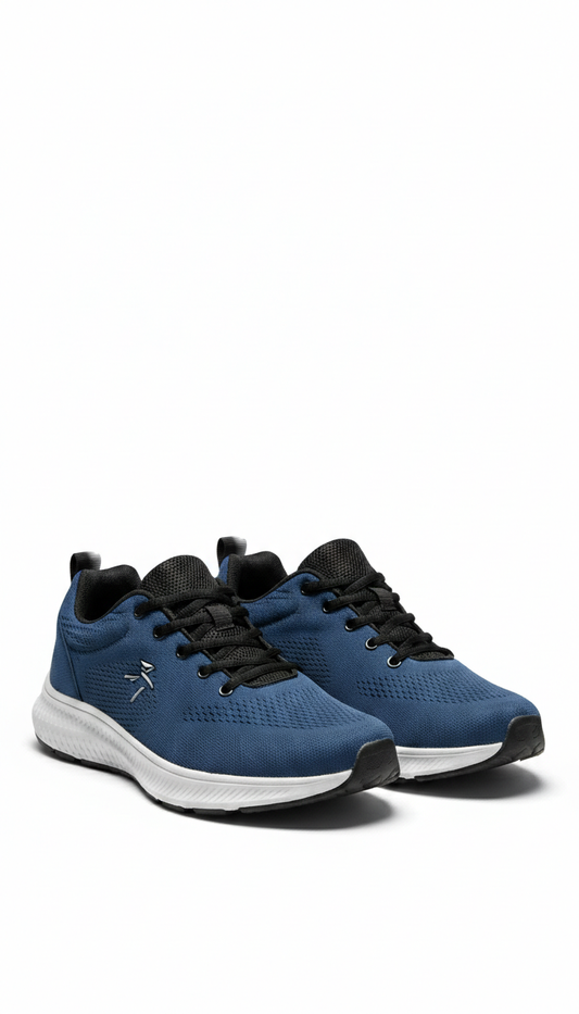 Men's Navy Blue Lightweight Mesh Running & Walking Shoes