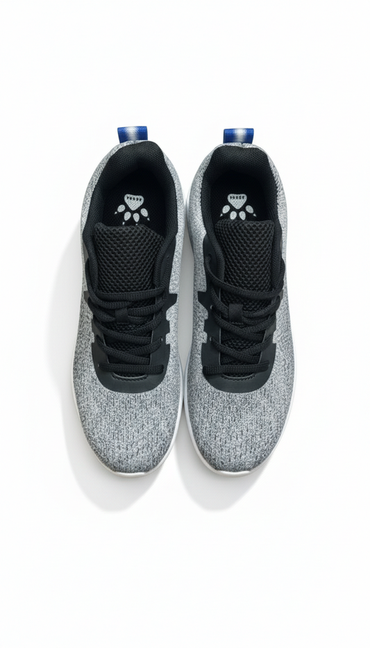 Khelma Agile Grey Melange Lightweight Sports Shoes