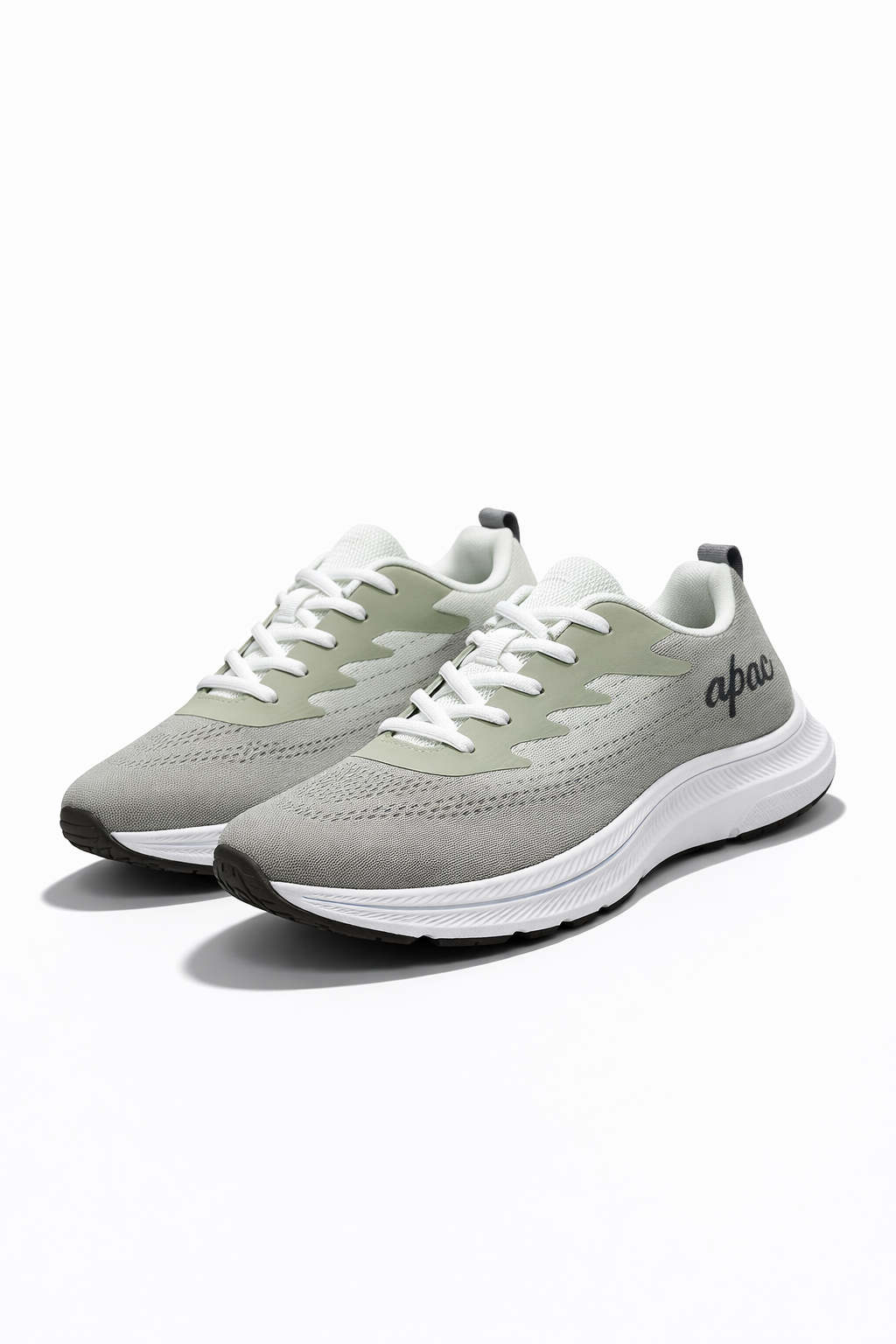 Apac Men's Lightweight Breathable Grey Sports & Casual Shoes