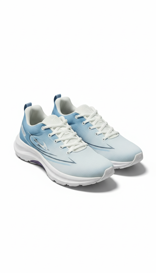Men's Ombre Blue Lightweight Breathable Running Shoes